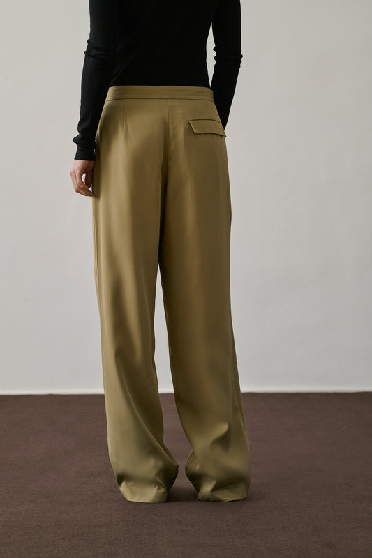 Pantalon Jessie - Sauge - Viscose - Femme