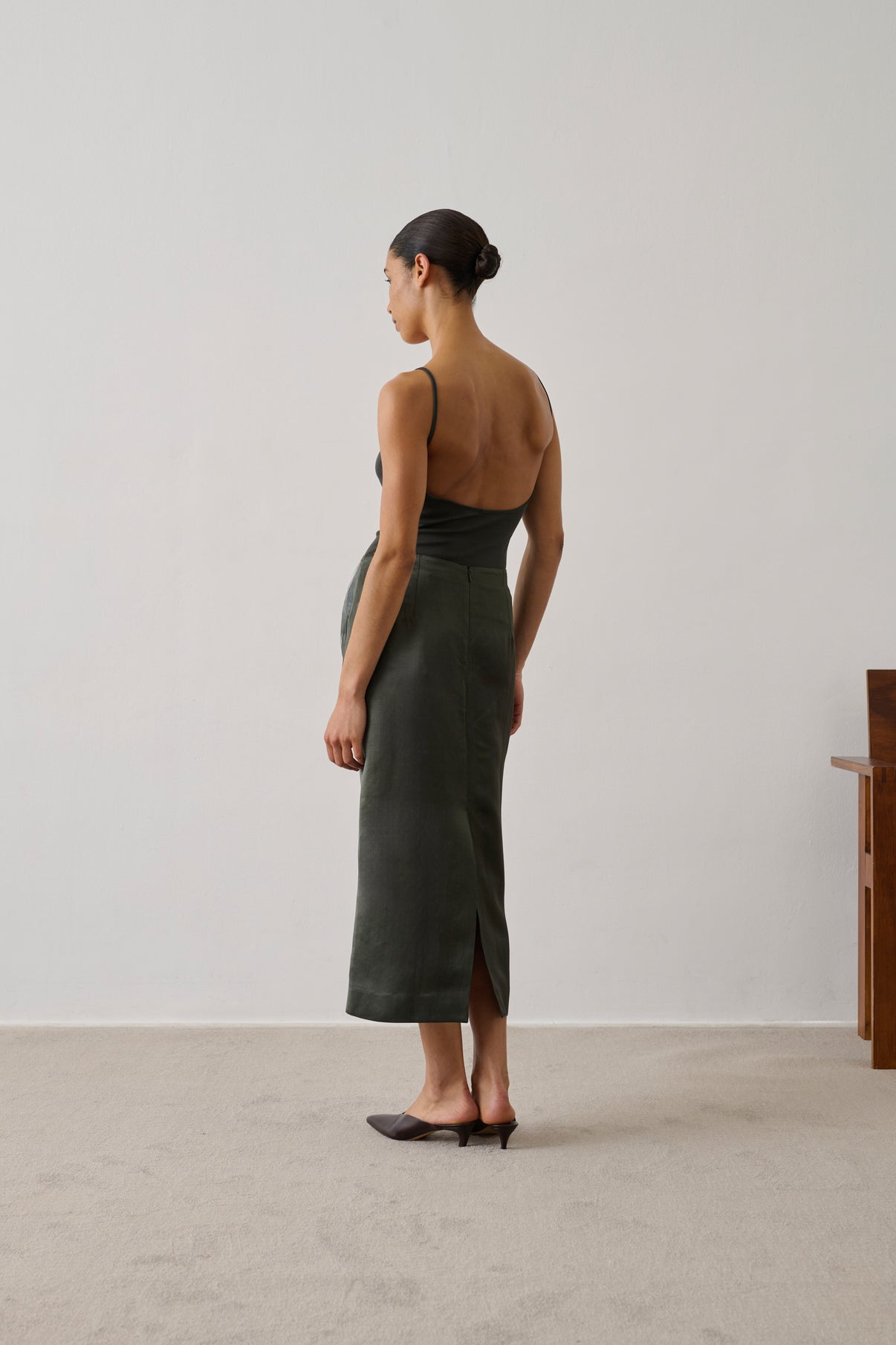 Débardeur Ila - Vert De Gris - Femme vue 2