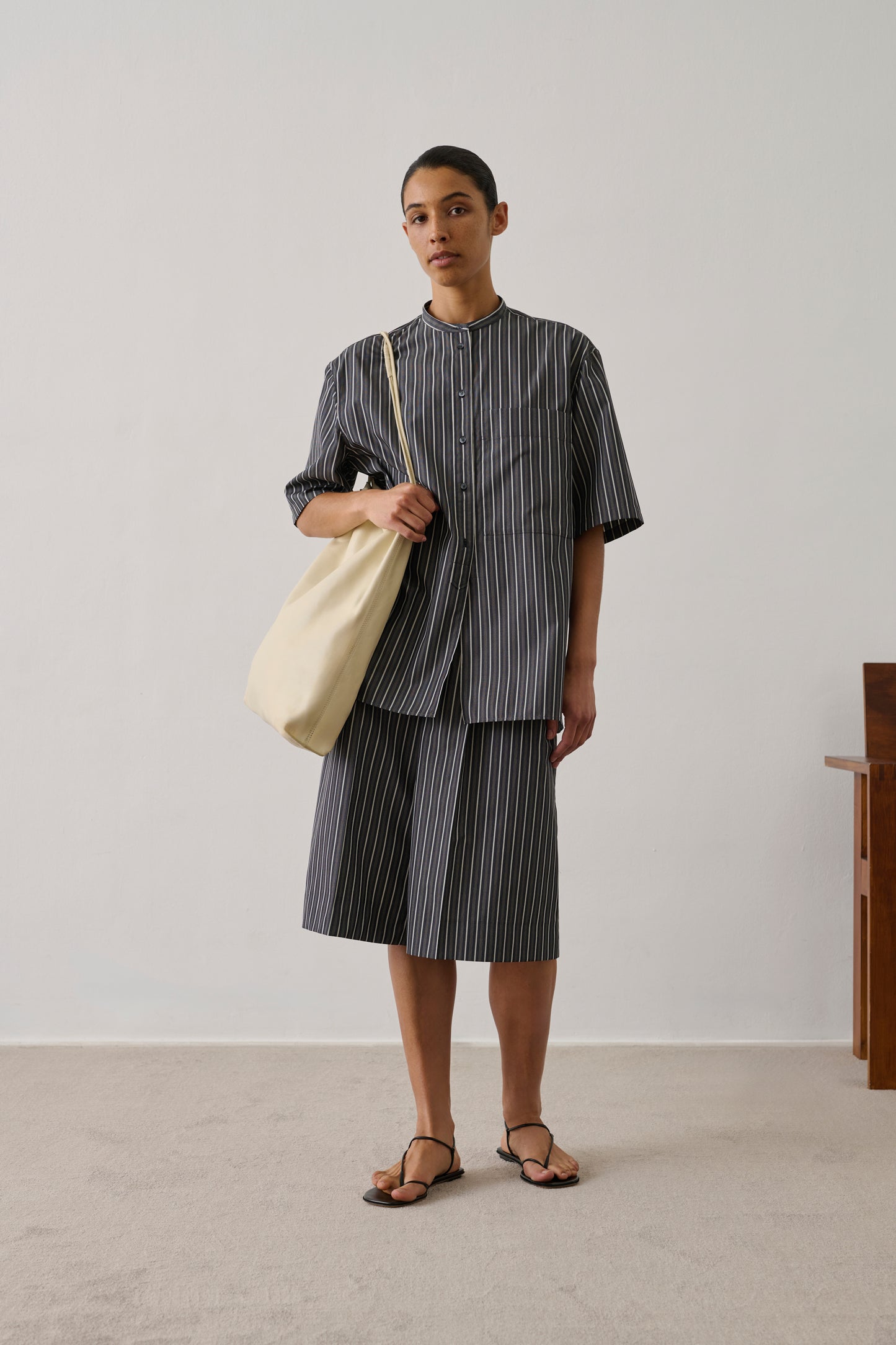 Chemise Hannah - Noir/Cardamome - Coton - Femme