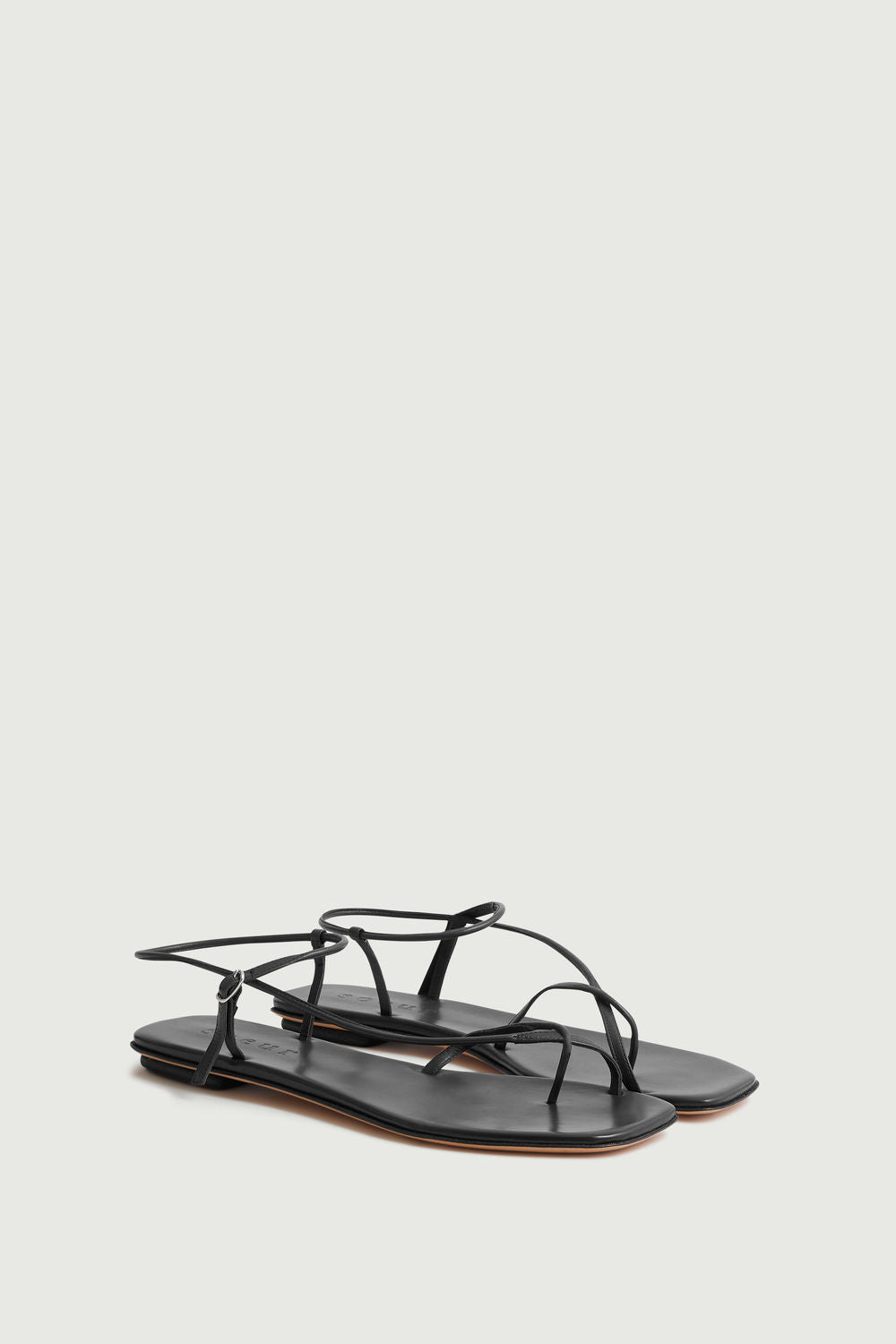 Sandales Rosalie - Noir - Cuir - Femme vue 2