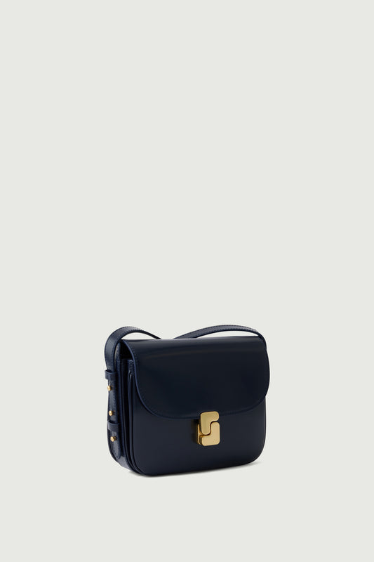 Sac Bellissima Mini - Bleu - Cuir - Femme