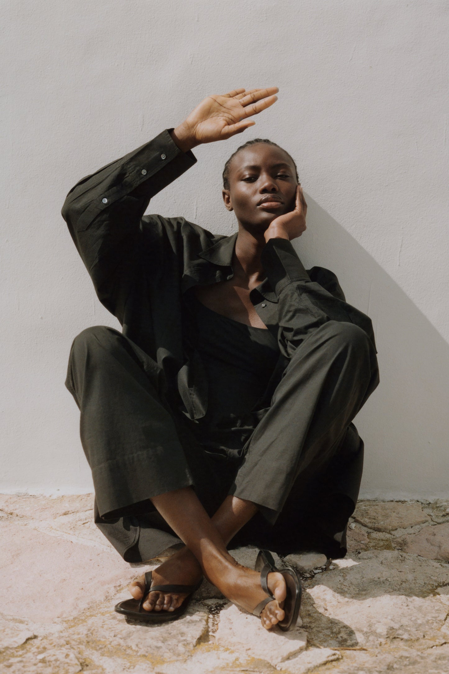 Chemise Camicia - Chocolat - Coton - Femme